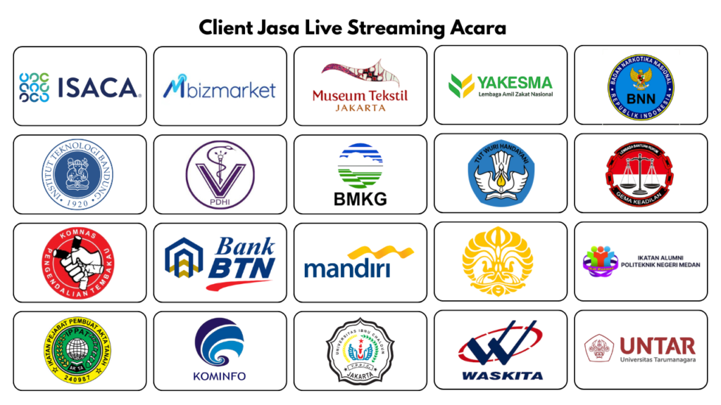 Client Jasa Live Streaming Acara