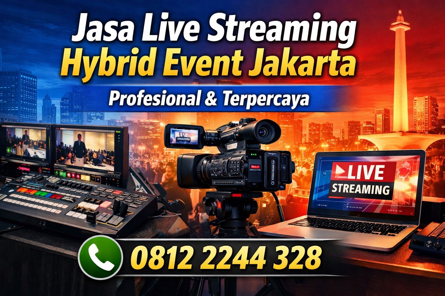 Jasa Live Streaming Jakarta Untuk Hybrid Event Webinar Dan Youtube