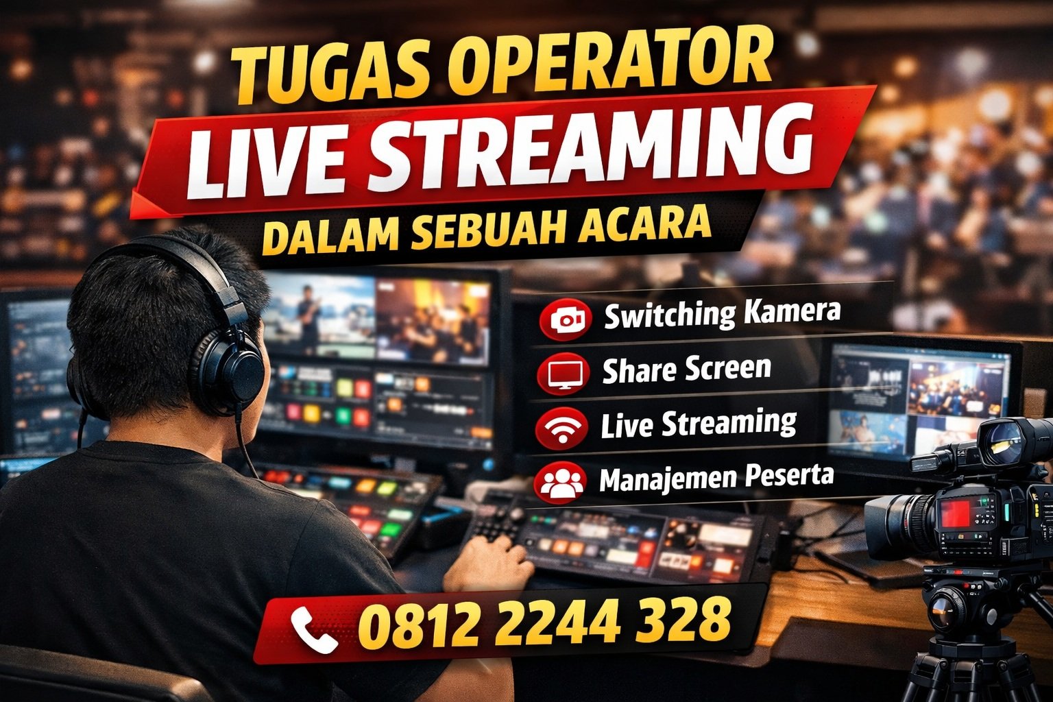Tugas Operator Live Streaming dalam Sebuah Acara