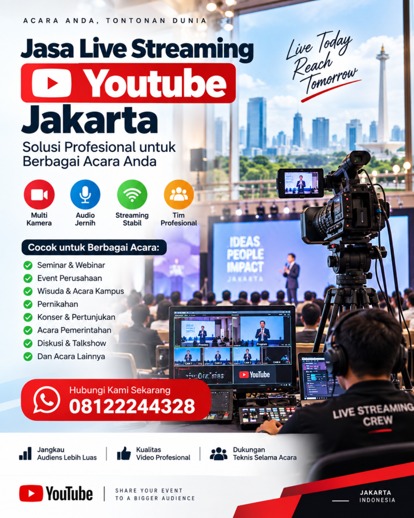 Jasa Live Streaming Youtube Jakarta