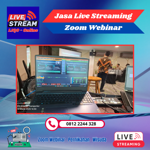 Jasa Live Streaming zoom Webinar