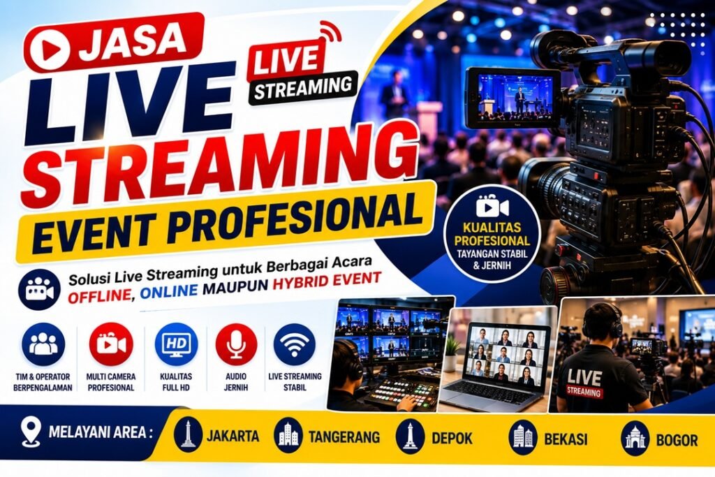Jasa Live Streaming Event Profesional Di Jakarta , Tangerang , depok , bekasi Dan Bogor